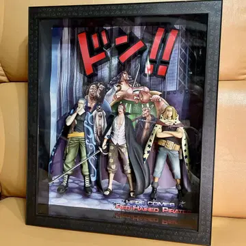 원피스 피규어 3D 에피소드 프레임 빨간머리 해적단