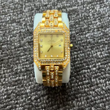 셰인 발렌티노 골드 스퀘어형 손목시계 배터리 교환 완료 작동 확인 완료