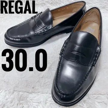 REGAL 블랙 코인 로퍼 학생 신발 남성용 일본제 30.0cm