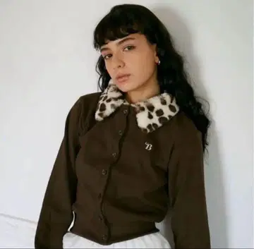 Bibiy 비비 'B' LEOPARD CARDIGAN (BROWN)