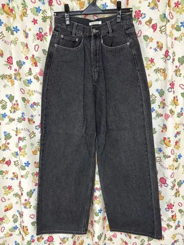 SNIDEL 허리 턱 데님 팬츠