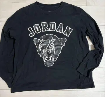 JORDAN 블랙 긴팔 T셔츠