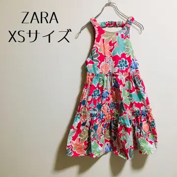 [ ZARA 자라 ] 원피스 꽃무늬 핑크 코튼 여름 X S 사이즈