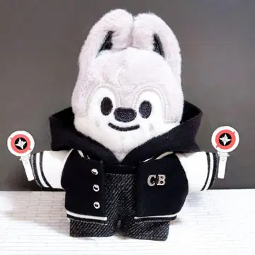 바시티 자켓 세트 1주년 축하 세트 10cm 봉제 인형 의류