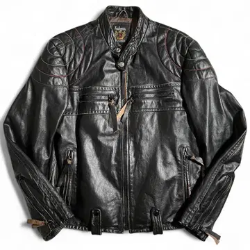 샷 가죽 자켓 라이더 자켓 빈티지 가공