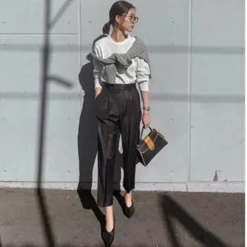 STUNNING LURE 울 친츠 클린 팬츠 블랙 20SS