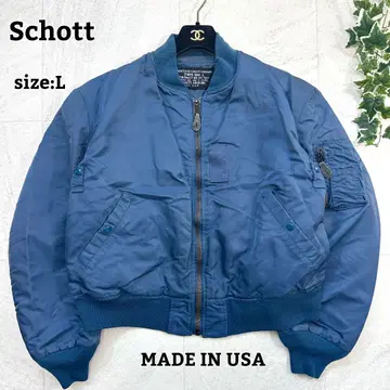 USA제 [Schott] MA-1 플라이트 자켓 IDEAL 짧은 기장 L