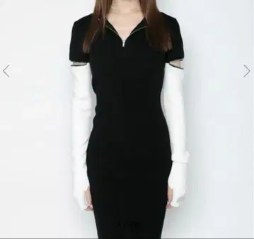 zip open knit dress melt the lady