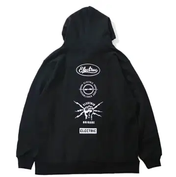 ELECTRIC 일렉트릭 후드티 XL 블랙