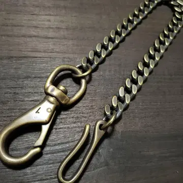 훈제 놋쇠 키헤이 14mm 지갑 체인 빈티지 브라스 카라비너