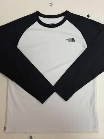THE NORTH FACE 긴팔 티셔츠 M 화이트/블랙