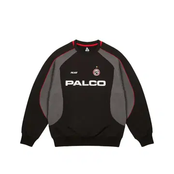 25SS palace PRO TEAM PALCO CREW 맨투맨 블랙 L