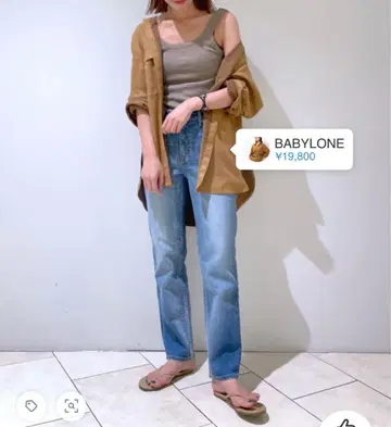 BABYLONE 바빌론 브라운 오버 사이즈 셔츠 페이크 스웨이드