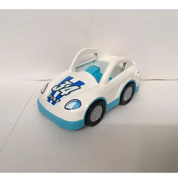 레고 듀플로 탈것 자동차 레이싱카 1대 화이트 컬러 x 스카이블루