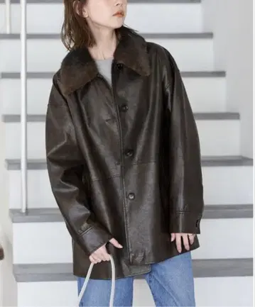 워셔블 인조 가죽 퍼 옷깃 부착 커버올