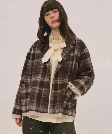 loinnuit 프릴 레이어드 디자인 자켓