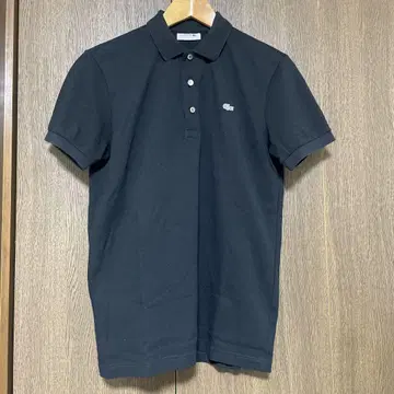 LACOSTE 피케 셔츠 블랙 사이즈 4 일본제