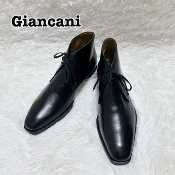 새상품급 Giancani 처카 부츠 블랙 가죽 42 사이즈