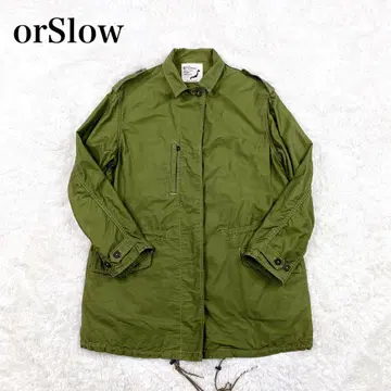 구하기 어려움 orSlow US ARMY 밀리터리 코트 카키 드로 코드