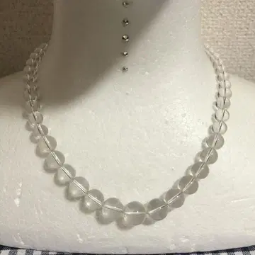 본 수정 실버 목걸이