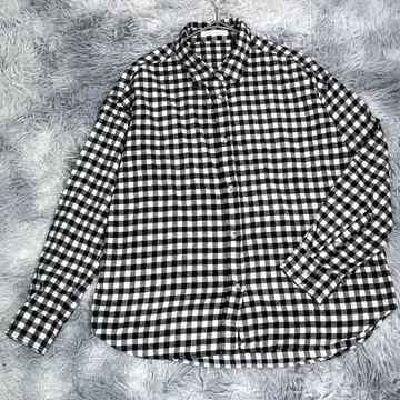 lowrys farm [ M ] 깅엄 체크 플란넬 셔츠 여성용
