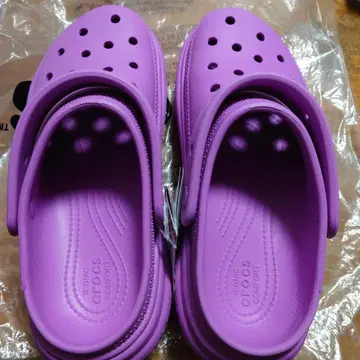 crocs 스톰프 클로그 퍼플 38