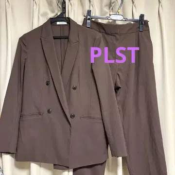 PLST 린넨 블렌드 더블 자켓 스틱 팬츠 셋업