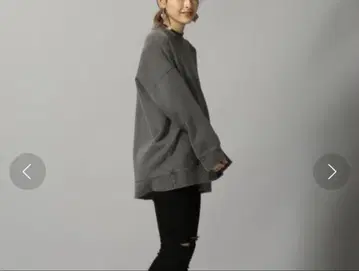 지나시스 피그먼트 기모 롱 풀오버
