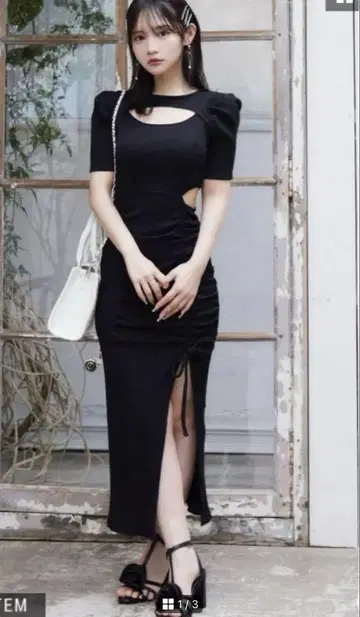 EATME 데콜테 리브 원피스 2025/SS