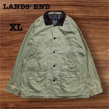 LANDS' END 랜즈엔드 헌팅 자켓 올리브 XL