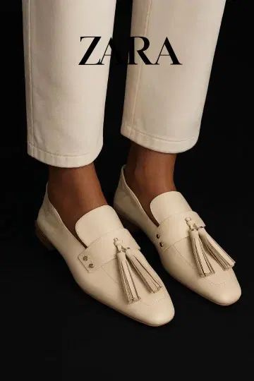 ZARA 태슬 로퍼 38 사이즈 미사용 정가 8700엔