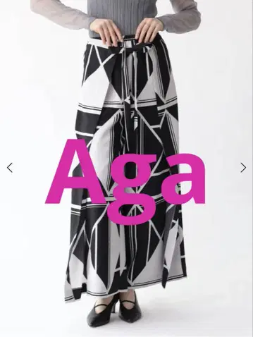 [ 새상품 ] Aga 오리지널 기하학 프린트 랩 팬츠