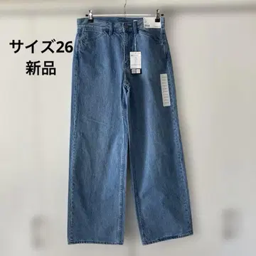 유니클로 U 와이드 청바지 + 미사용 새상품 사이즈 26