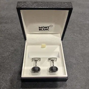 MONT BLANC 커프스 단추 실버/블랙