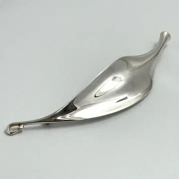 GEORG JENSEN 391 TORUN 리프 브로치 실버 925