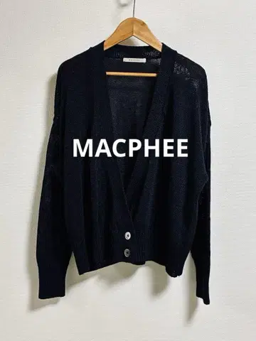 MACPHEE 린넨 혼방 카슈쿨 니트 가디건