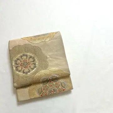 후쿠로 오비 화문 패턴 금은사 골드 컬러 PO-3326