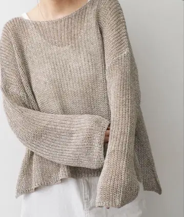 [ 금기 ] Spick and Span 린넨믹스 코튼 루즈 풀오버