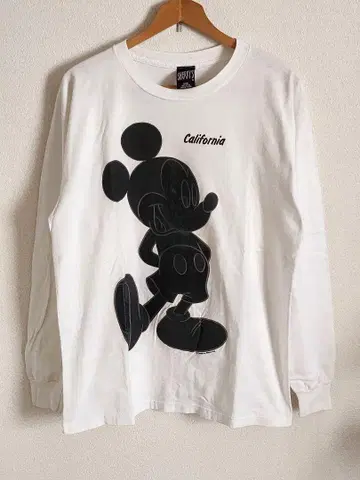 90s SHERRYS 미키 양면 긴팔 티셔츠 올드 빈티지 USA 디즈니