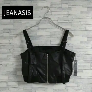 [미사용] JEANASIS (지나시스) [F] F가죽 ZIP 브라뷔스티에