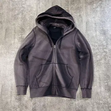 UNIQLO 오니페이드 집업 후드티 가지색