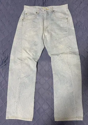 밸런스 웨어 디자인 명작 입체 재단 지문 데님 사이즈 M