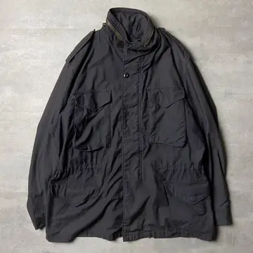 90s USA 민간 ALPHA M-65 필드 자켓 블랙