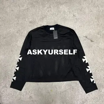 ASKYURSELF CROSS CROPPED MESH JERSEY S