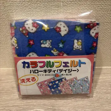 2000년 SANRIO Hello Kitty 컬러풀 펠트 7장