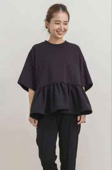 yori 요리 헤프릴 와이드Tee 블랙