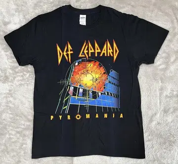Def Leppard Pyromania T셔츠 M 사이즈 불꽃 타겟