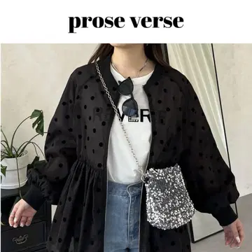 프로즈 베일 시어 셔츠 겉옷 냉방병 예방 가디건 도트 미사용 새상품