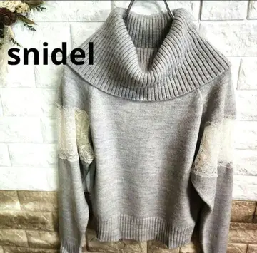 snidel 그레이 터틀넥 니트 스웨터 프리 사이즈