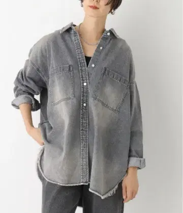 LEPSIM 모듬 BIG 데님 셔츠